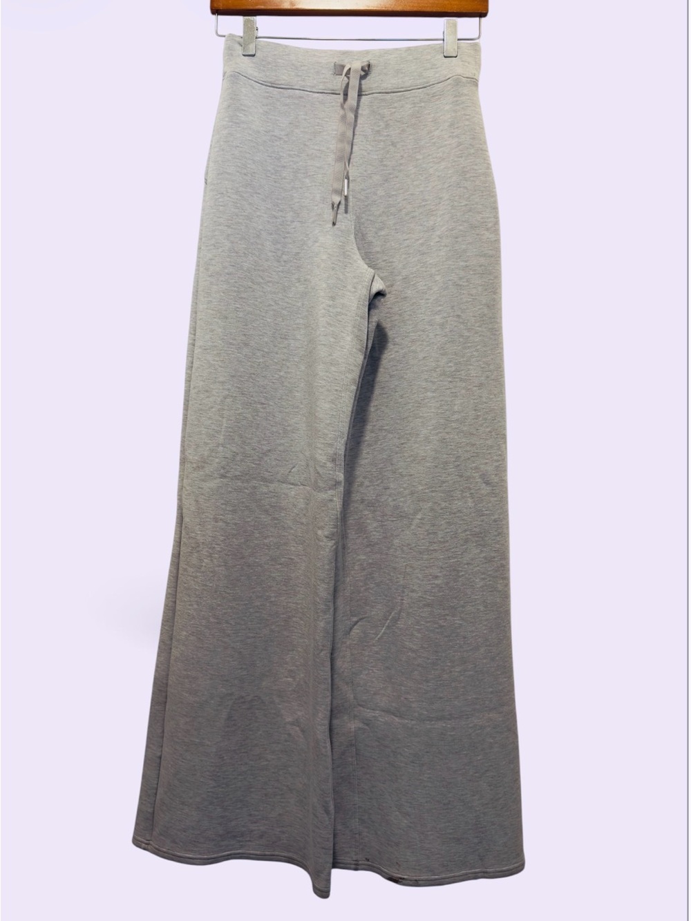 SPANX Women's Grey Wide Leg Sweatpants Wide Size M.